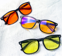 Gafas gaming amarillas anti luz azul
