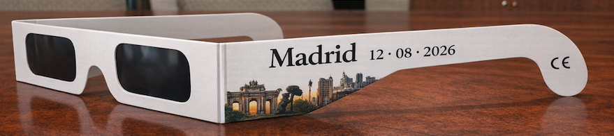 Gafas personalizadas para eclipse solar